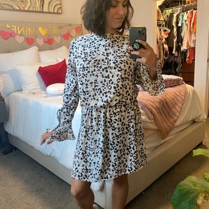 Loft leopard print dress